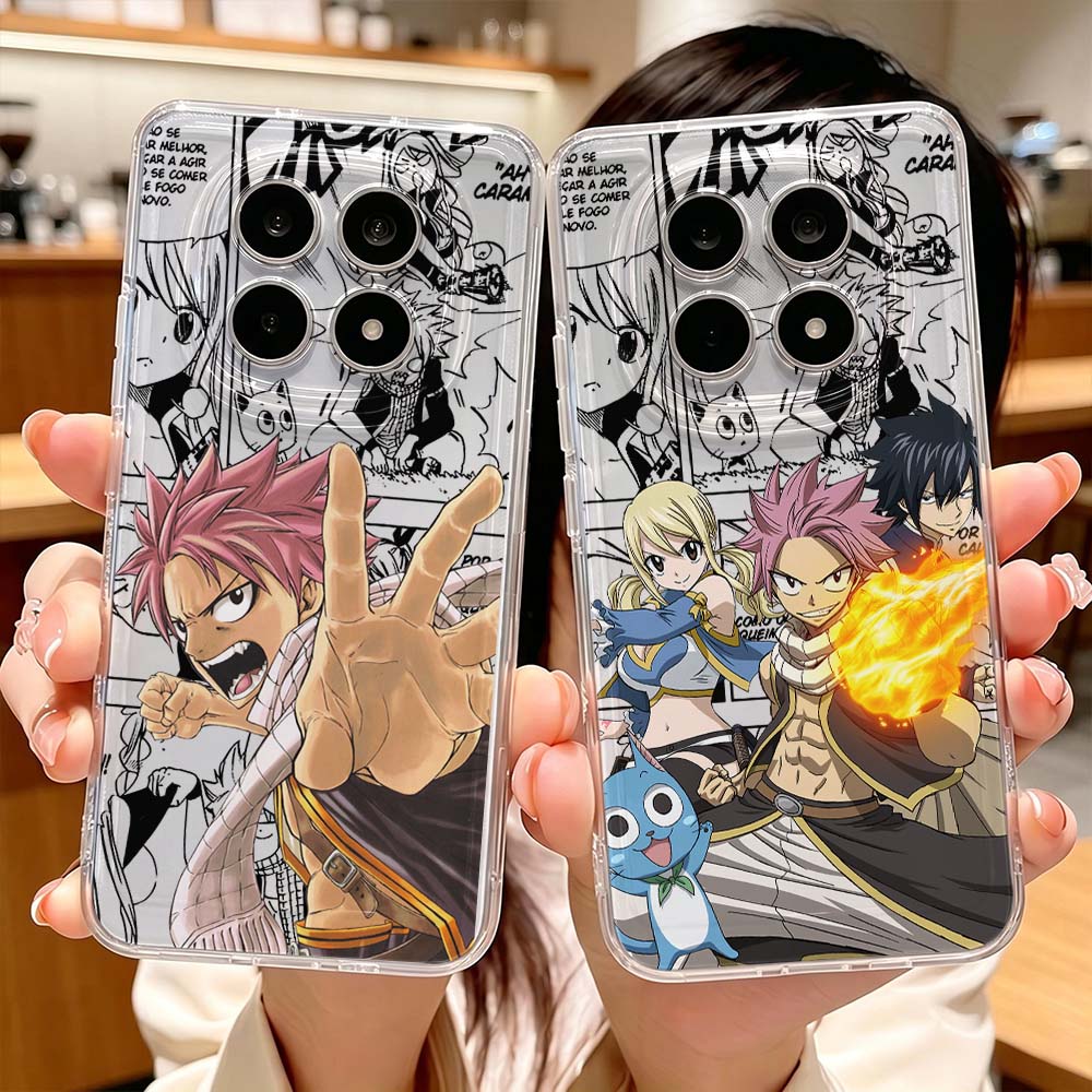 Phone Cases Xiaomi 15 - Capa Protetora Transparente FAIRY TAIL Natsu