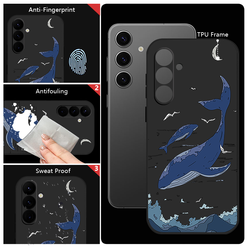 Capa de Telefone Baleias para  - Phone Cases Galaxy A16 5G avaliação e preço